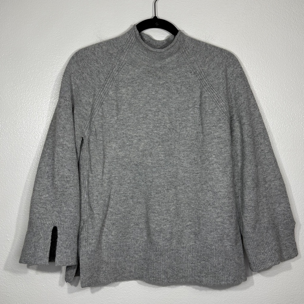 Loft mock neck poncho style sweater S